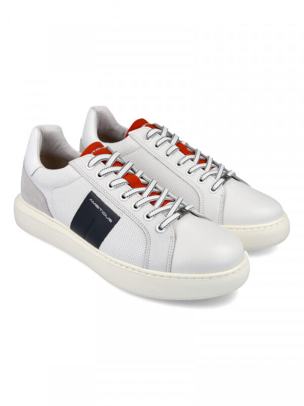 AMBITIOUS SHOE LACE White--Navy