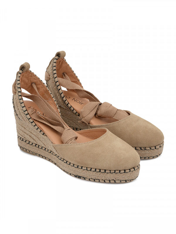 NOA NOIR WEDGE Sandale potpetica Suede-Arena