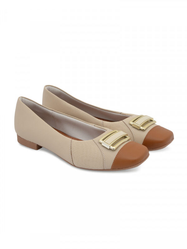 USAFLEX BALLERINE SQUARE-TOE-VANILLA