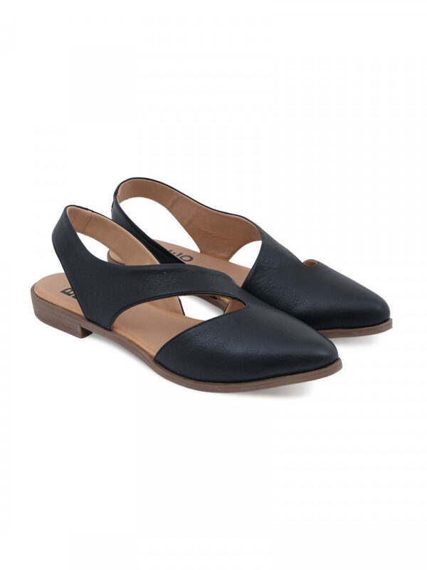 BUENO SANDALS Sandale ravne BLACK